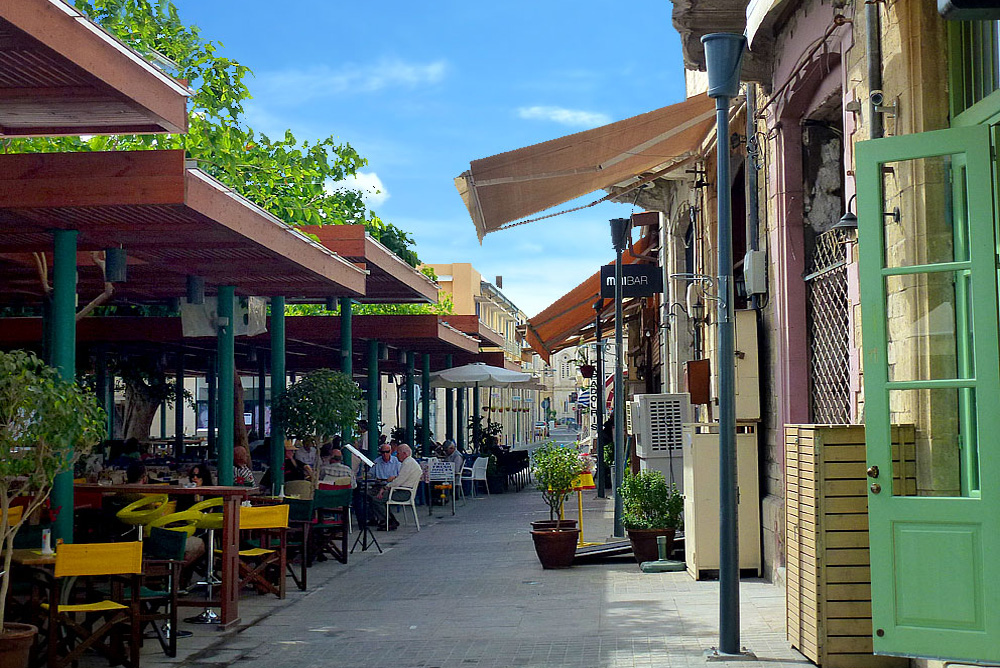 Piale Pasha Street in Cyprus Larnaca